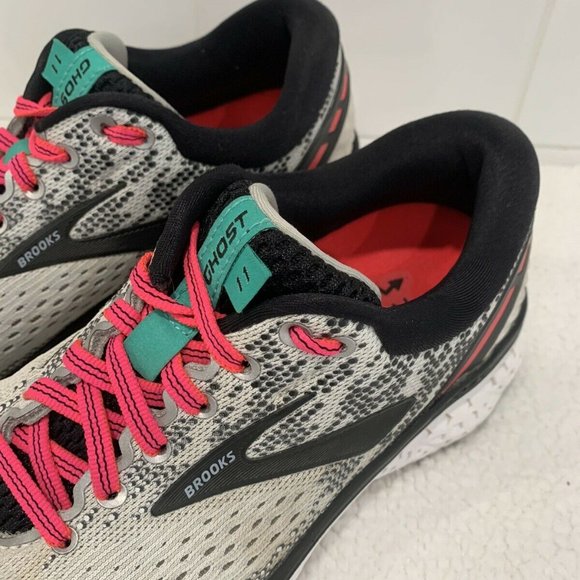 Brooks Ghost 11 Pink Gray Running 1202771B192 - Picture 5 of 11